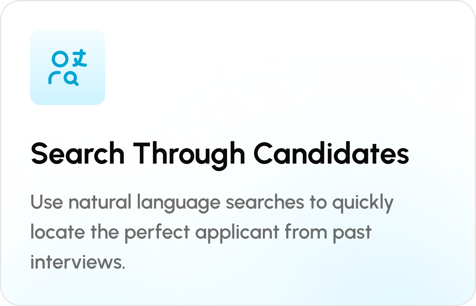 Search Through Candidates